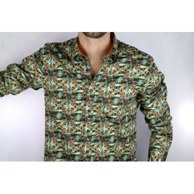 DANIEL BESSI Koszula męska fb169 kolorowa | Sklep GriShop.eu | Koszule