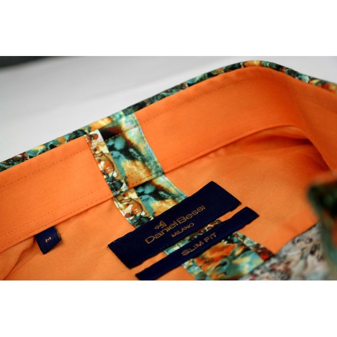 DANIEL BESSI Koszula męska fb169 kolorowa | Sklep GriShop.eu | Koszule