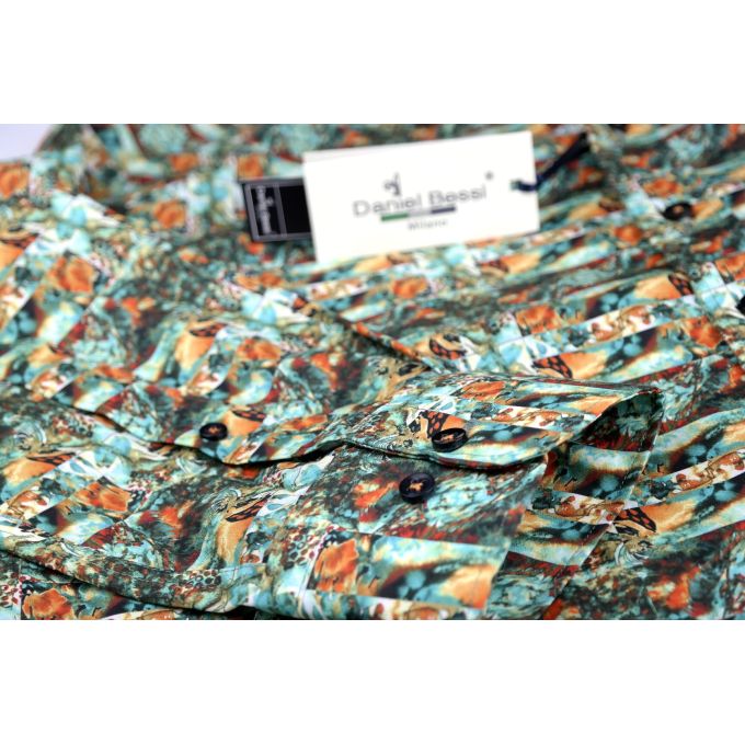 DANIEL BESSI Koszula męska fb169 kolorowa | Sklep GriShop.eu | Koszule