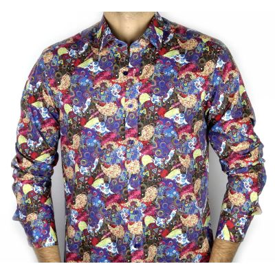 DANIEL BESSI Koszula męska fb186K kolorowa | Sklep GriShop.eu | Koszule