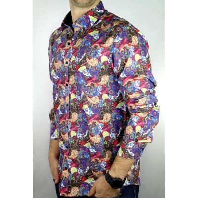 DANIEL BESSI Koszula męska fb186K kolorowa | Sklep GriShop.eu | Koszule