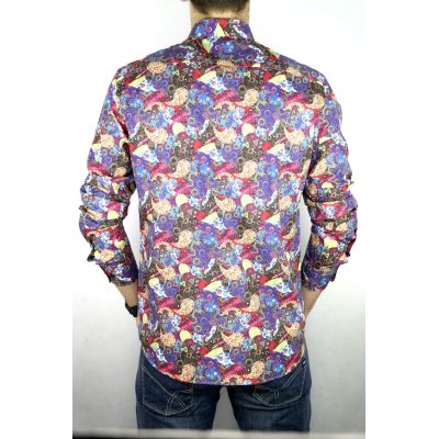 DANIEL BESSI Koszula męska fb186K kolorowa | Sklep GriShop.eu | Koszule