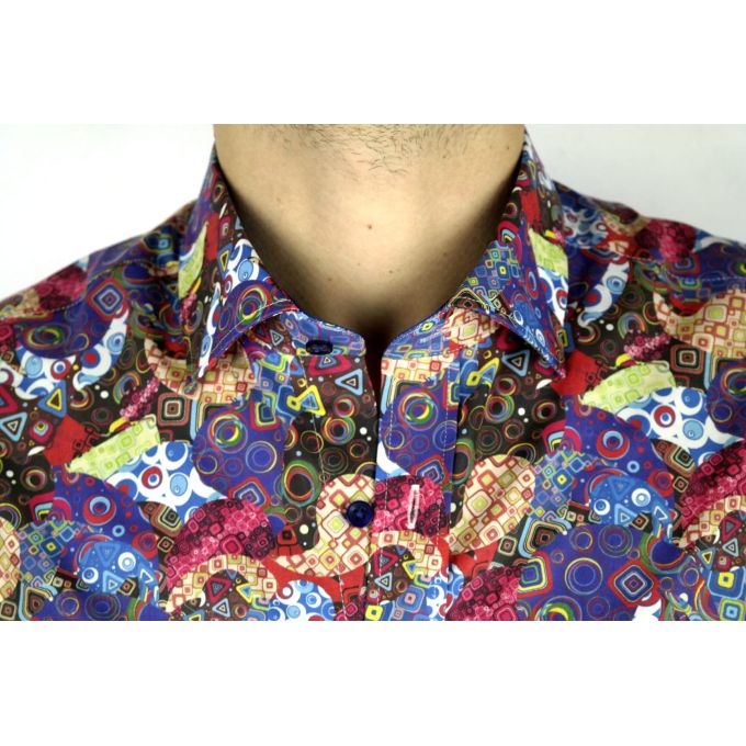 DANIEL BESSI Koszula męska fb186K kolorowa | Sklep GriShop.eu | Koszule