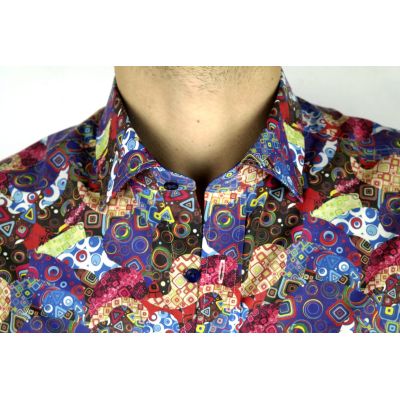 DANIEL BESSI Koszula męska fb186K kolorowa | Sklep GriShop.eu | Koszule