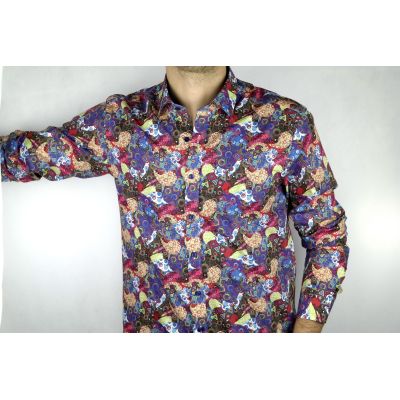 DANIEL BESSI Koszula męska fb186K kolorowa | Sklep GriShop.eu | Koszule