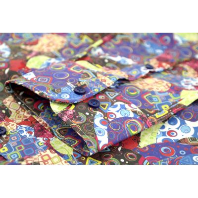 DANIEL BESSI Koszula męska fb186K kolorowa | Sklep GriShop.eu | Koszule