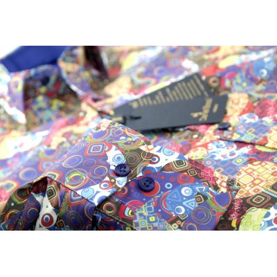 DANIEL BESSI Koszula męska fb186K kolorowa | Sklep GriShop.eu | Koszule