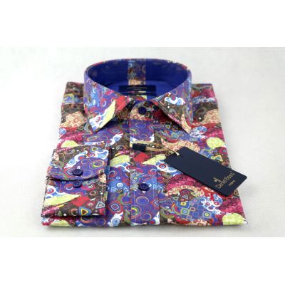 DANIEL BESSI Koszula męska fb186K kolorowa | Sklep GriShop.eu | Koszule