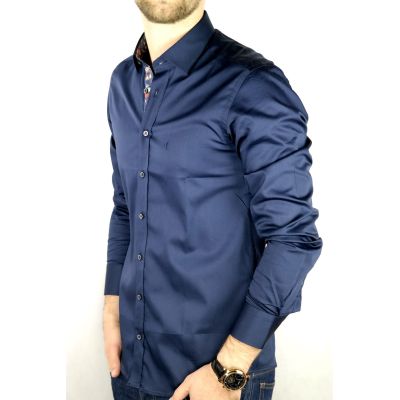 DANIEL BESSI Koszula męska fb108 granatowa | Sklep GriShop.eu | Koszule