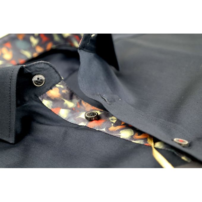 DANIEL BESSI Koszula męska fb108 granatowa | Sklep GriShop.eu | Koszule