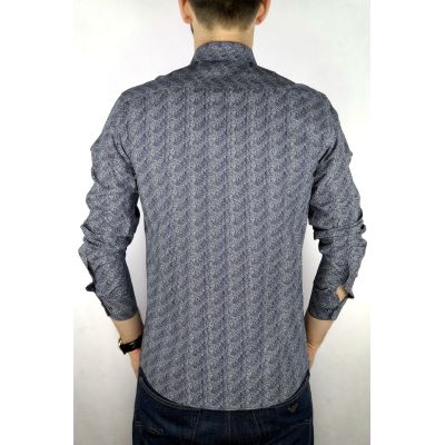 DANIEL BESSI Koszula męska fb517 granatowa, biała | Sklep GriShop.eu | Koszule