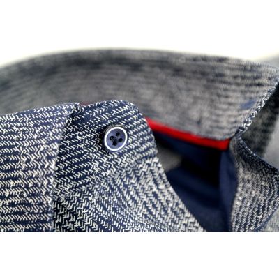 DANIEL BESSI Koszula męska fb517 granatowa, biała | Sklep GriShop.eu | Koszule