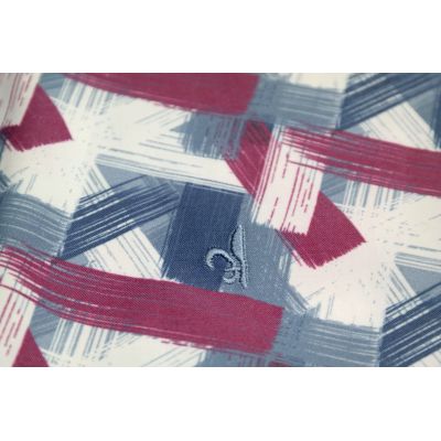 DANIEL BESSI Koszula męska fb806 kolorowa, wzór, biały, niebieski, ciemny róż | Sklep GriShop.eu | Koszule