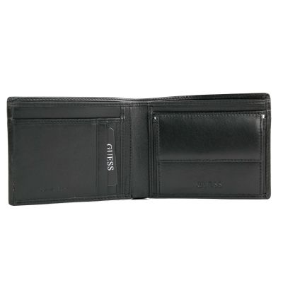 GUESS Portfel + breloczek czarny skóra karty bilon | Sklep GriShop.eu | Galanteria i dodatki