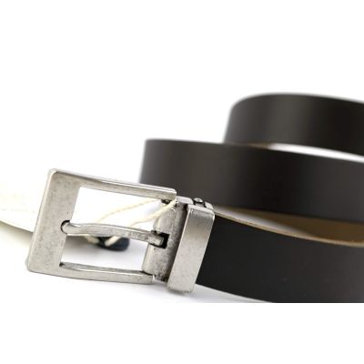 TOM TAILOR pasek męski brązowy skóra cięta 105 | Sklep GriShop.eu | Galanteria i dodatki