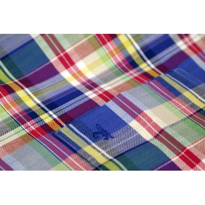 DANIEL BESSI Koszula męska fb079 kratka, niebieska, kolorowa | Sklep GriShop.eu | Koszule