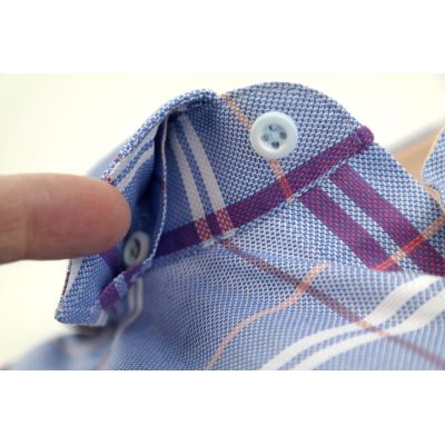 DANIEL BESSI Koszula męska fb539 kratka, niebieska | Sklep GriShop.eu | Koszule