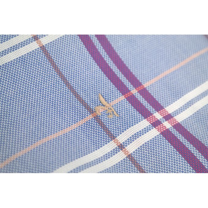 DANIEL BESSI Koszula męska fb539 kratka, niebieska | Sklep GriShop.eu | Koszule