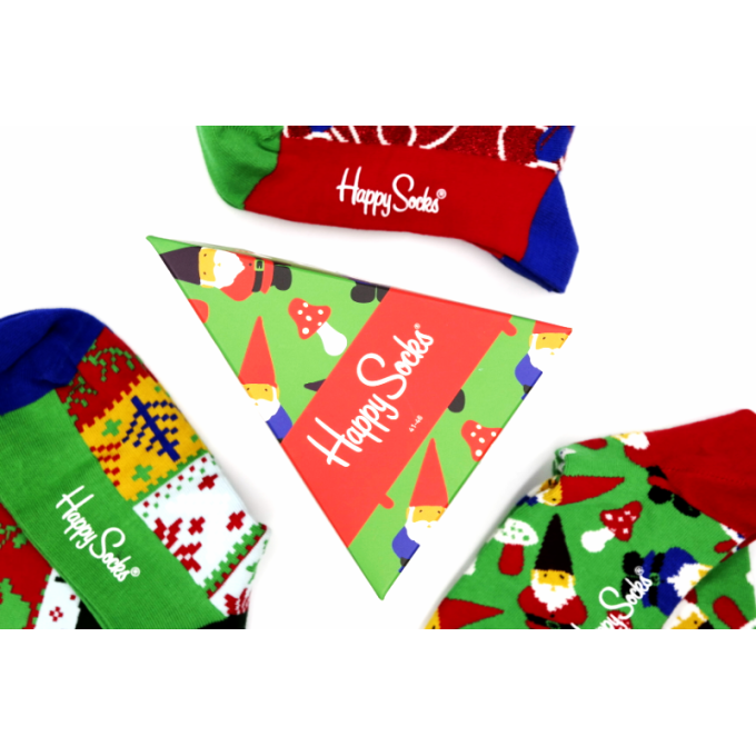 HAPPY SOCKS Giftbox skarpetki zestaw 3szt XMAS08-7003 | Grishop | Galanteria i dodatki