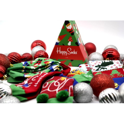 HAPPY SOCKS Giftbox skarpetki zestaw 3szt XMAS08-7003 | Grishop | Galanteria i dodatki