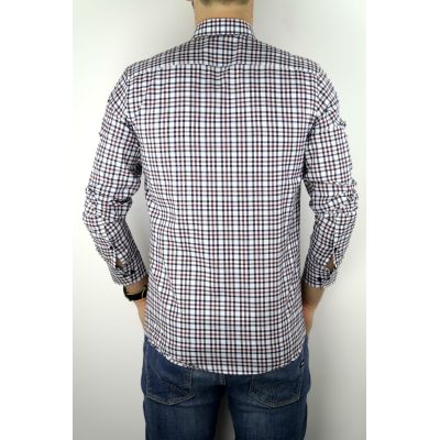 DANIEL BESSI Koszula męska fb052 kratka, granatowa, czerwona, biała | Sklep GriShop.eu | Koszule