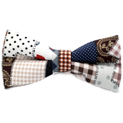 DANIEL BESSI Elegancka muszka mucha beżowa, mix wzorów | Sklep GriShop.eu | Galanteria i dodatki