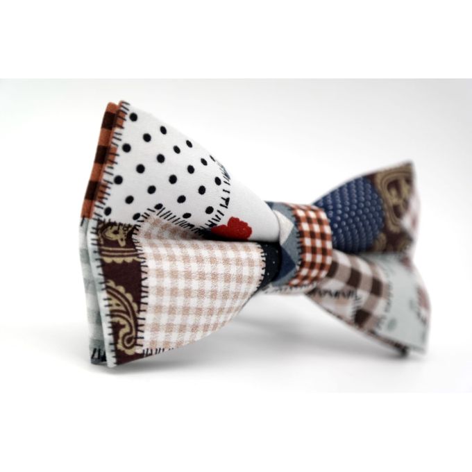 DANIEL BESSI Elegancka muszka mucha beżowa, mix wzorów | Sklep GriShop.eu | Galanteria i dodatki