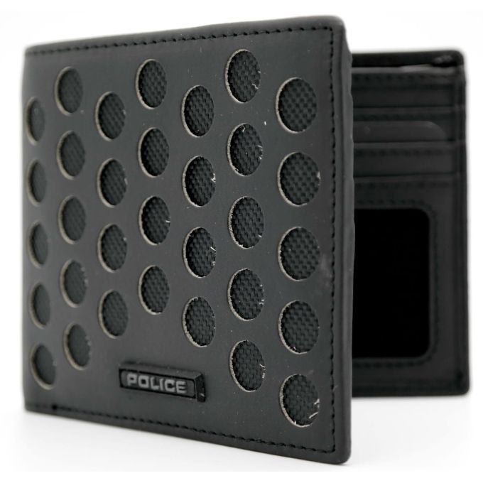 POLICE Portfel męski czarny skóra karty | Sklep GriShop.eu | Galanteria i dodatki