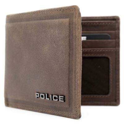 POLICE Portfel męski brąz skóra karty | Sklep GriShop.eu | Galanteria i dodatki