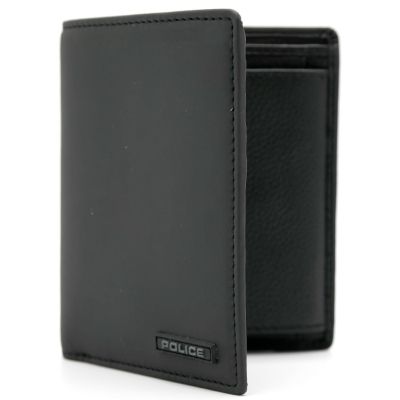 POLICE Portfel męski czarny skóra bilon | Sklep GriShop.eu | Galanteria i dodatki