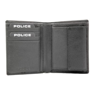 POLICE Portfel męski czarny skóra bilon | Sklep GriShop.eu | Galanteria i dodatki