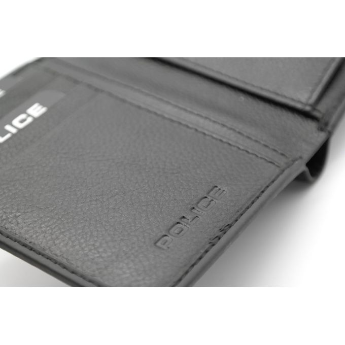 POLICE Portfel męski czarny skóra bilon | Sklep GriShop.eu | Galanteria i dodatki