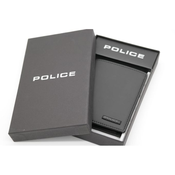 POLICE Portfel męski czarny skóra bilon | Sklep GriShop.eu | Galanteria i dodatki