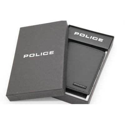 POLICE Portfel męski czarny skóra bilon | Sklep GriShop.eu | Galanteria i dodatki