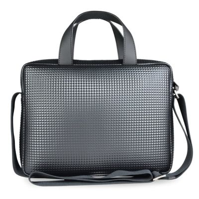 POLICE Torba męska czarna na laptopa mała wzór 3D | Grishop | Galanteria i dodatki