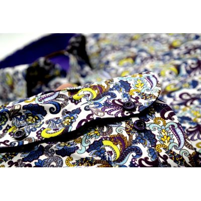 DANIEL BESSI Koszula męska fb340 kolorowa, wzór | Sklep GriShop.eu | Koszule