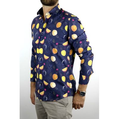 HARVEY JOHNSON Koszula męska HJ025 cytryny | Sklep GriShop.eu | Koszule