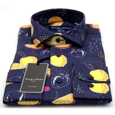HARVEY JOHNSON Koszula męska HJ025 cytryny | Sklep GriShop.eu | Koszule