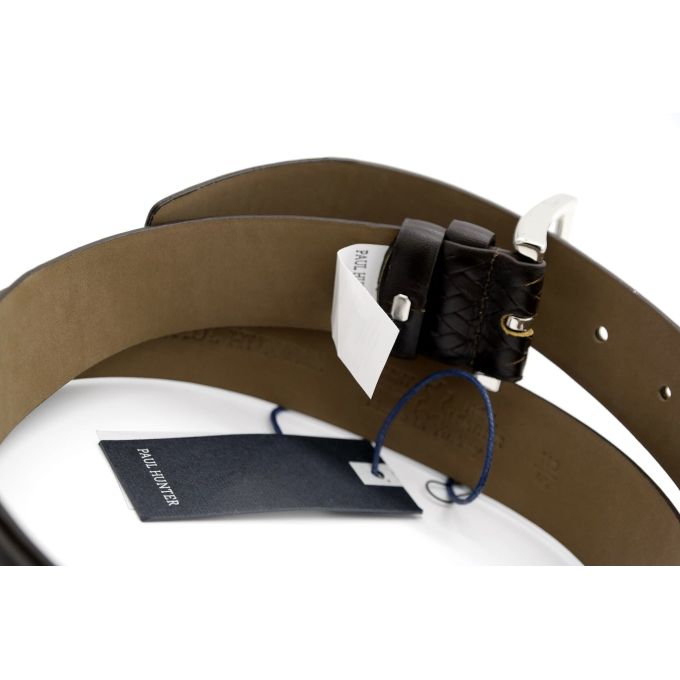 PAUL HUNTER pasek męski skóra elegancki brąz | Sklep GriShop.eu | Galanteria i dodatki