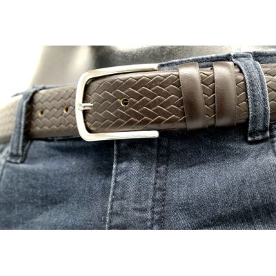 PAUL HUNTER pasek męski skóra elegancki brąz | Sklep GriShop.eu | Galanteria i dodatki