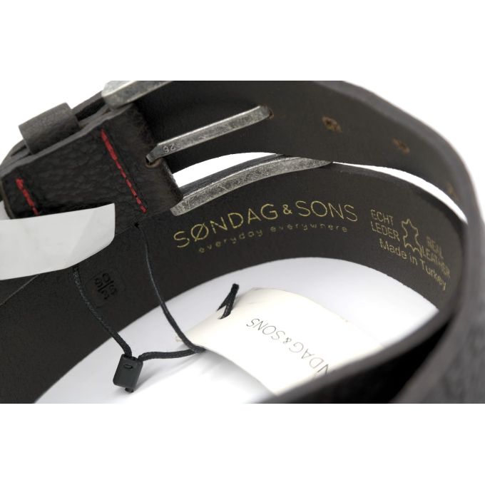 SONDAG & SONS pasek męski skóra brązowy | Sklep GriShop.eu | Galanteria i dodatki