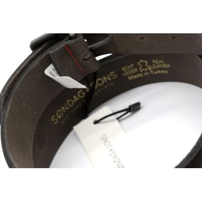 SONDAG & SONS pasek męski skóra brązowy | Sklep GriShop.eu | Galanteria i dodatki