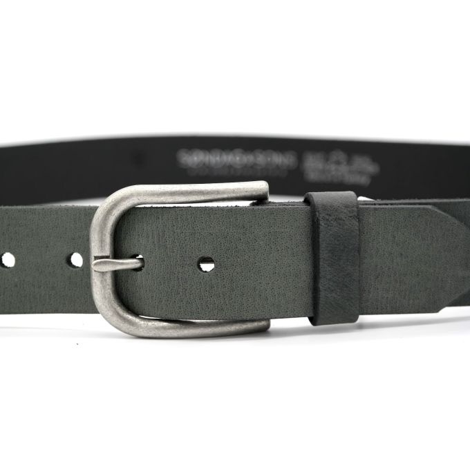 SONDAG & SONS pasek męski skóra szary | Sklep GriShop.eu | Galanteria i dodatki