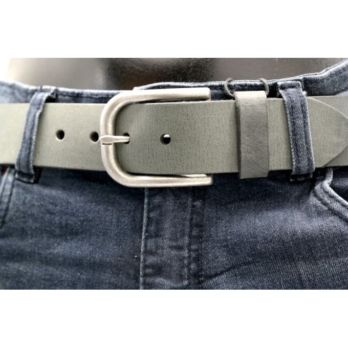 SONDAG & SONS pasek męski skóra szary | Sklep GriShop.eu | Galanteria i dodatki