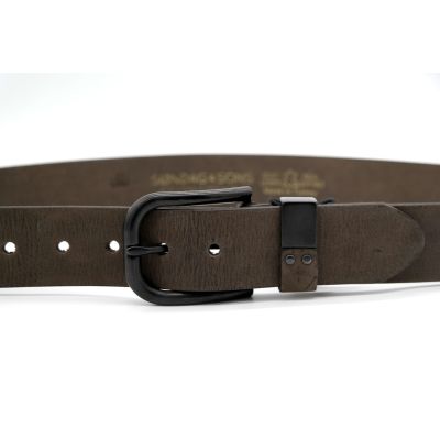 SONDAG & SONS pasek męski skóra brązowy | Sklep GriShop.eu | Galanteria i dodatki