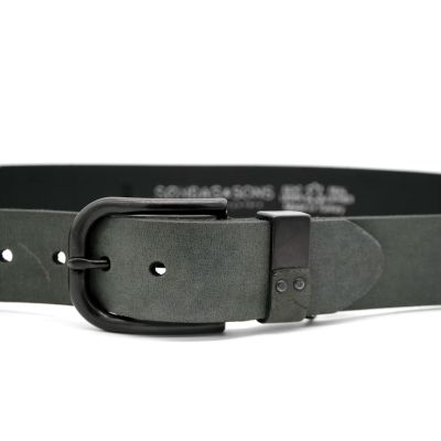 SONDAG & SONS pasek męski skóra szary | Sklep GriShop.eu | Galanteria i dodatki