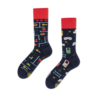 MANY MORNINGS skarpetki kolorowe game over, dla gracza | Sklep GriShop.eu | Galanteria i dodatki