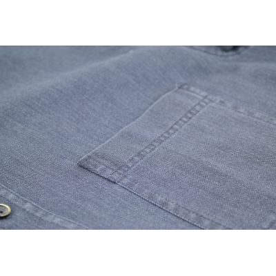 DANIEL BESSI Koszula męska fb779 granatowa, gładka, jeans | Sklep GriShop.eu | Koszule