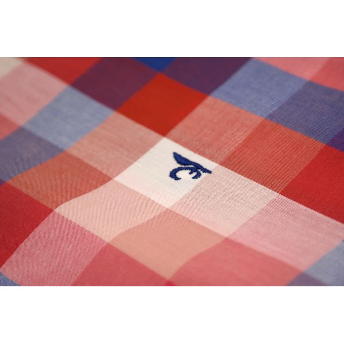 DANIEL BESSI Koszula męska fb233 kolorowa kratka, czerwona, niebieska | Sklep GriShop.eu | Koszule