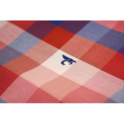 DANIEL BESSI Koszula męska fb233 kolorowa kratka, czerwona, niebieska | Sklep GriShop.eu | Koszule